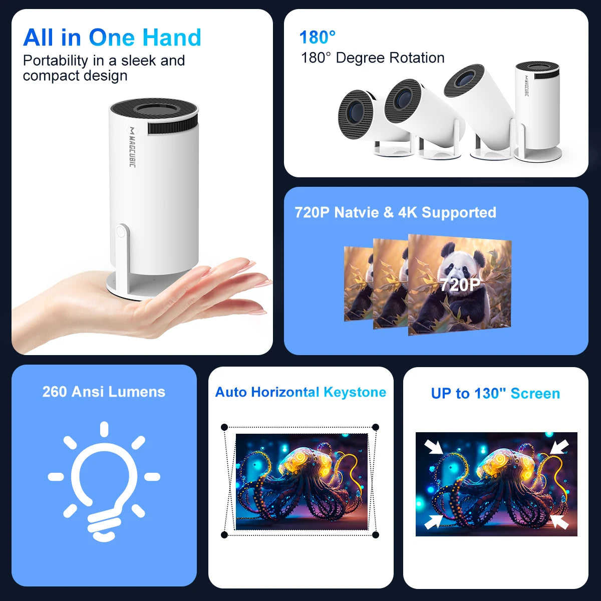 4K Wifi6 Projector